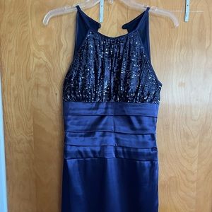 Navy knee length dress